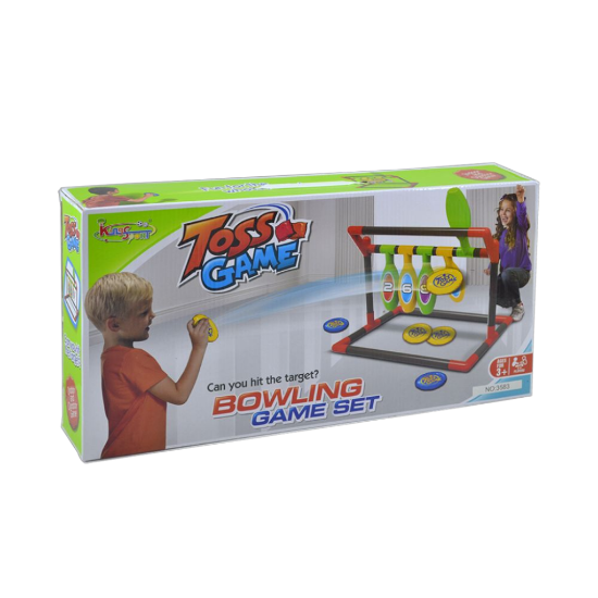 صورة لعبه رمي البولنج - ألوان وأرقام متعدده 